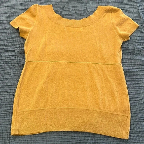 MARNI Women’s 100% Cashmere Short Sleeve Brown light weight Sweater Size 40 - Picture 6 of 10